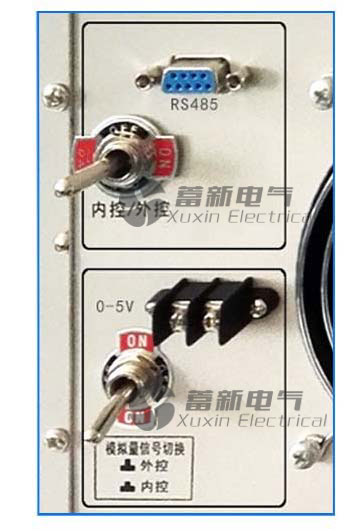 大功率直流高壓電源選配RS232,485接口（九針）控制輸出。 選配0-5V,0-10V，4-20mA模擬量控制電源的輸出。